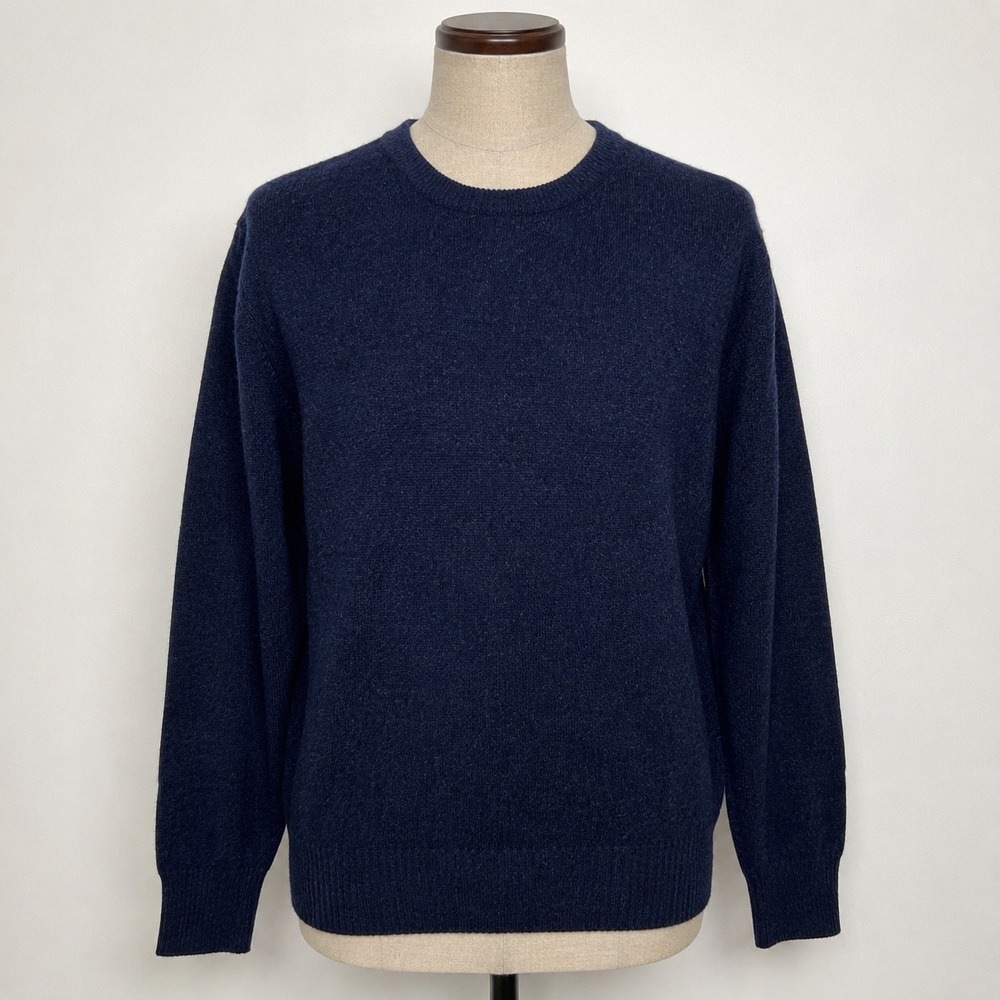 James Pringle Mens Navy Blue Pure New Wool Crew Neck Sweater JPK60 A16 Size M
